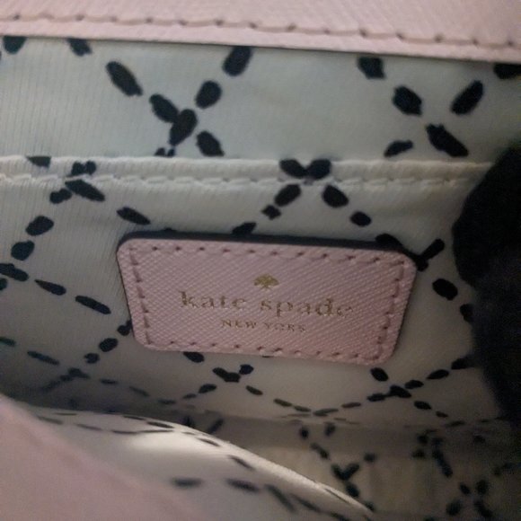 Good Condition Kate Spade Leather Blush Pink Flap Crossbody Bag - Picture 4 of 7